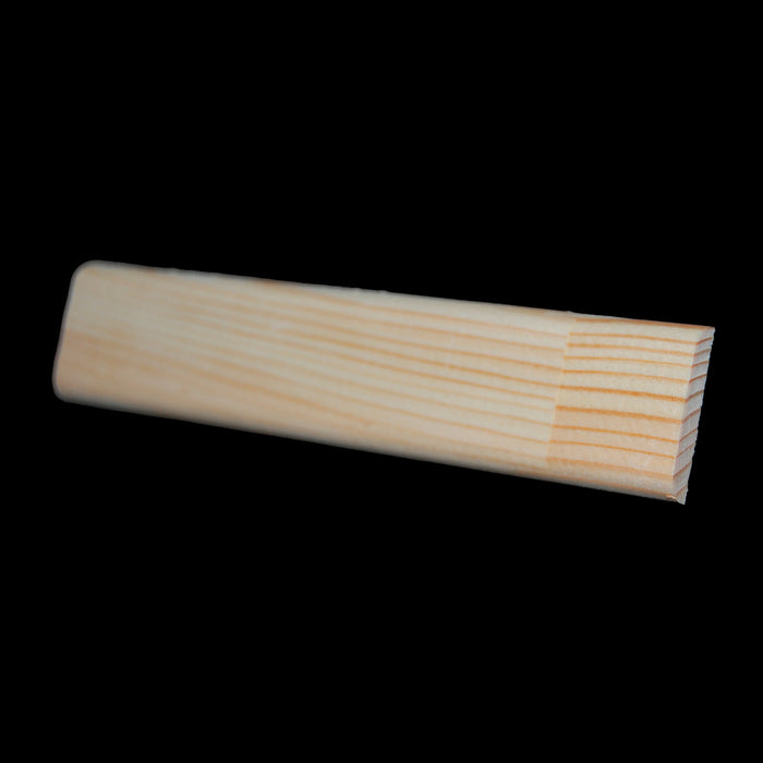 1-1/8" x 3/8" Raw Finger Jointed Pine Burlap Trim