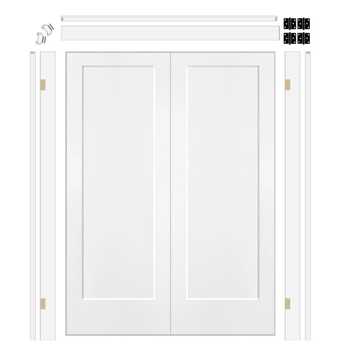 Mercer Hollow Core Double Door with 6-5/8" Jamb Kit*