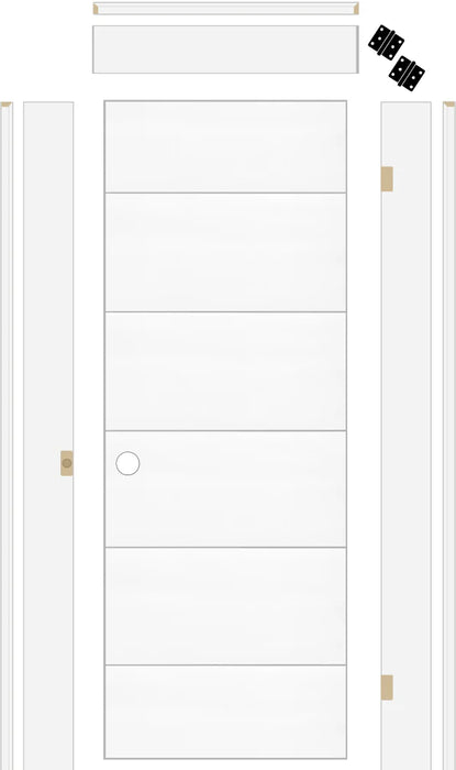 Denman Solid Core Door with 6-5/8" Jamb Kit*