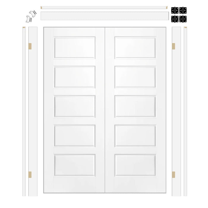 Benton Hollow Core Double Door with 4-5/8" Jamb Kit*