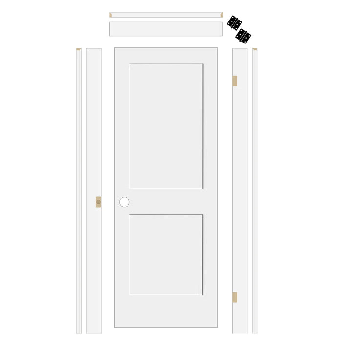 Shaker 2 Panel Solid Core Door with 4-5/8" Jamb Kit*