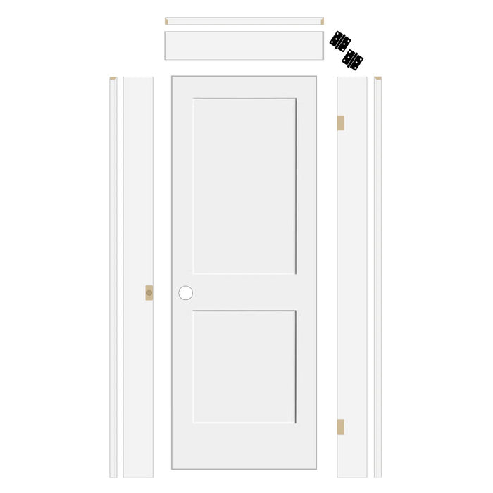 Shaker 2 Panel Solid Core Door with 6-5/8" Jamb Kit*