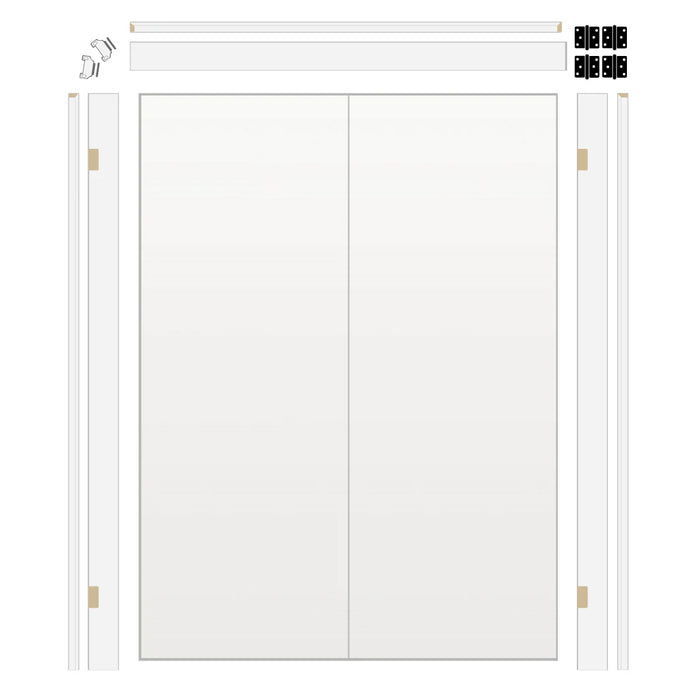 Slab Hollow Core Double Doors with 4-5/8" Jamb Kit*