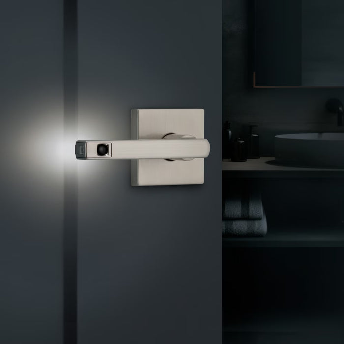 Weiser Halifax Interior Door Handle with Sensor Activated LED Backlighting