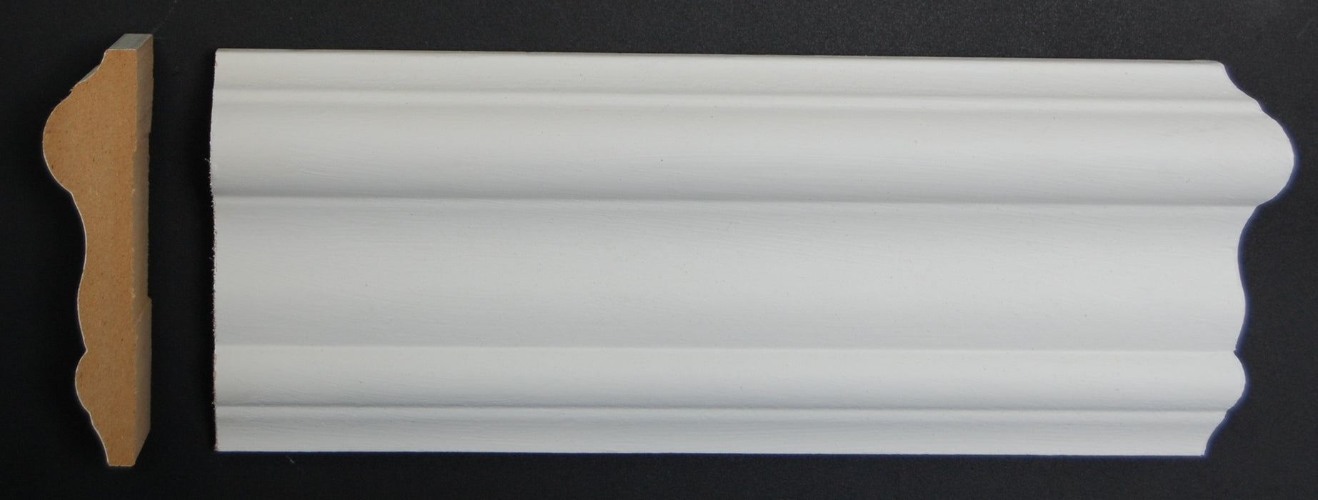3" x 5/8" MDF Primed Colonial Chair Rail