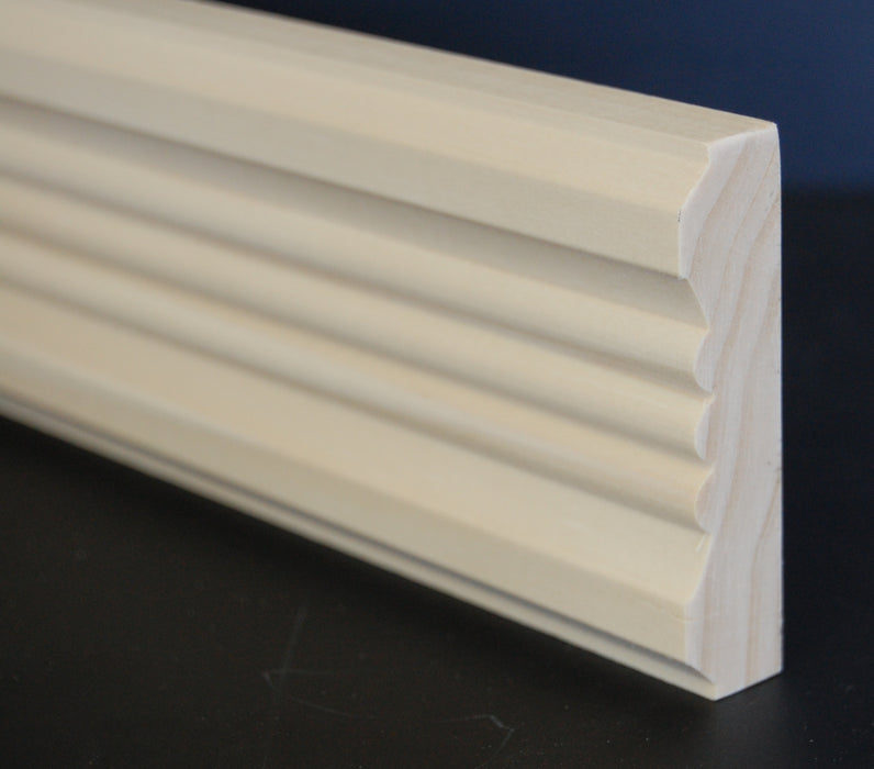 3" x 3/4"x 8FT Raw Poplar Symmetrical Pilaster Casing