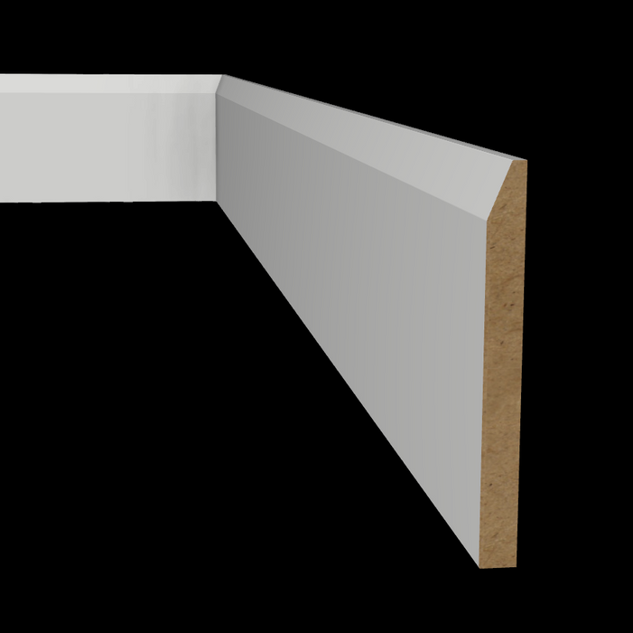 5-1/4" x 1/2" MDF Chamfered Baseboard