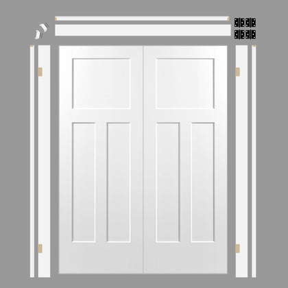 Hollow Core Double Doors with 4-5/8" Jambs New*