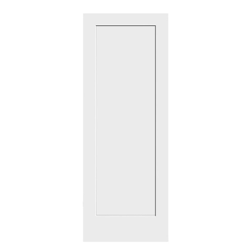 1 Panel Shaker Interior Door MDF Primed† — Cambridge Crown and Trim