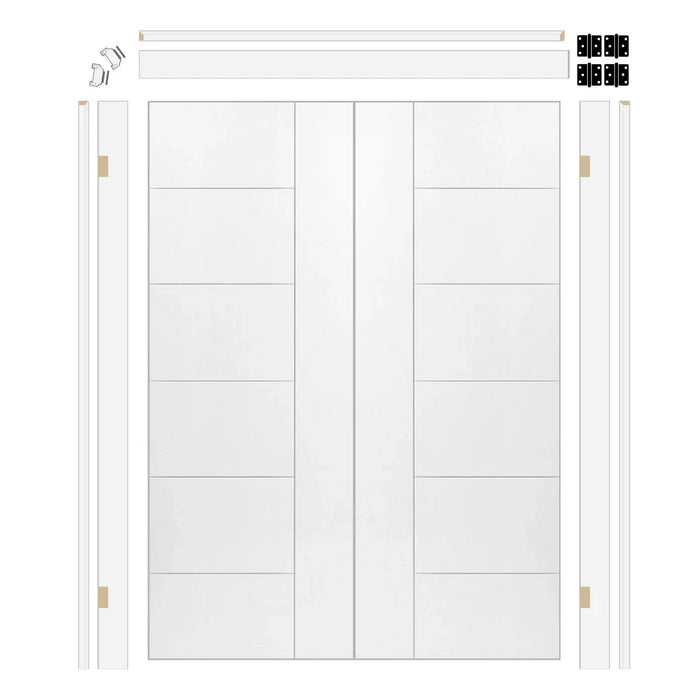 Berkley Hollow Core Double Door with 6-5/8" Jamb Kit*