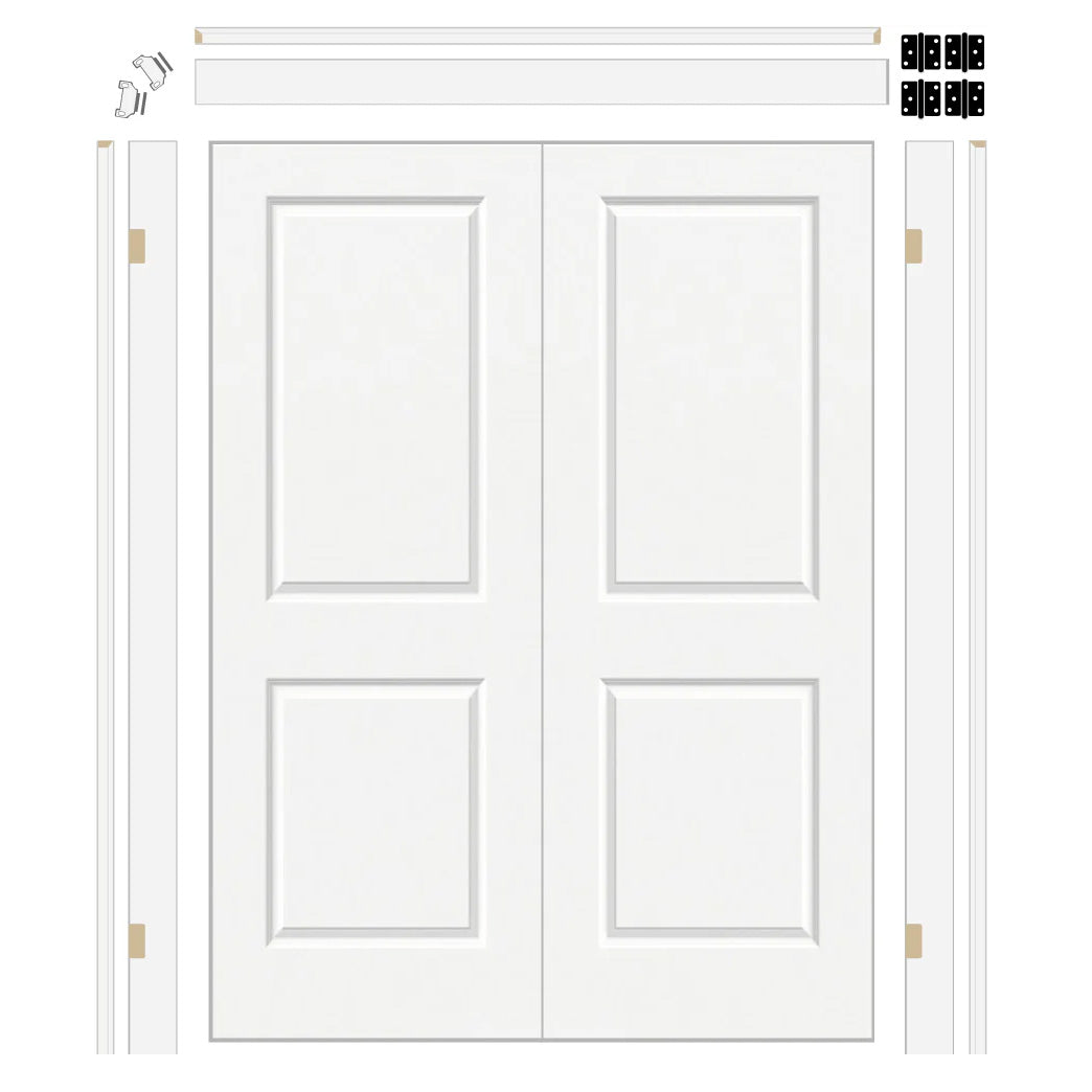 Carrara Hollow Core Double Door with 6-5/8