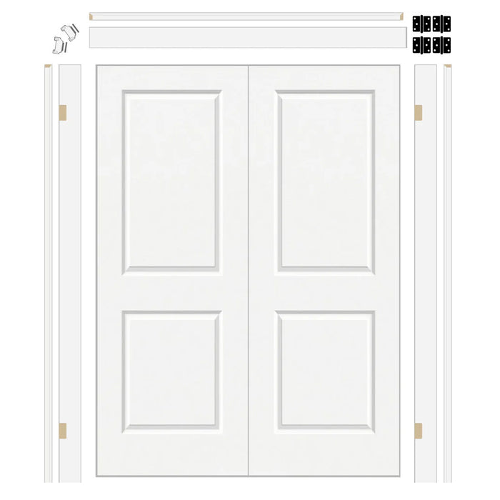 Carrara Hollow Core Double Door with 6-5/8" Jamb Kit*