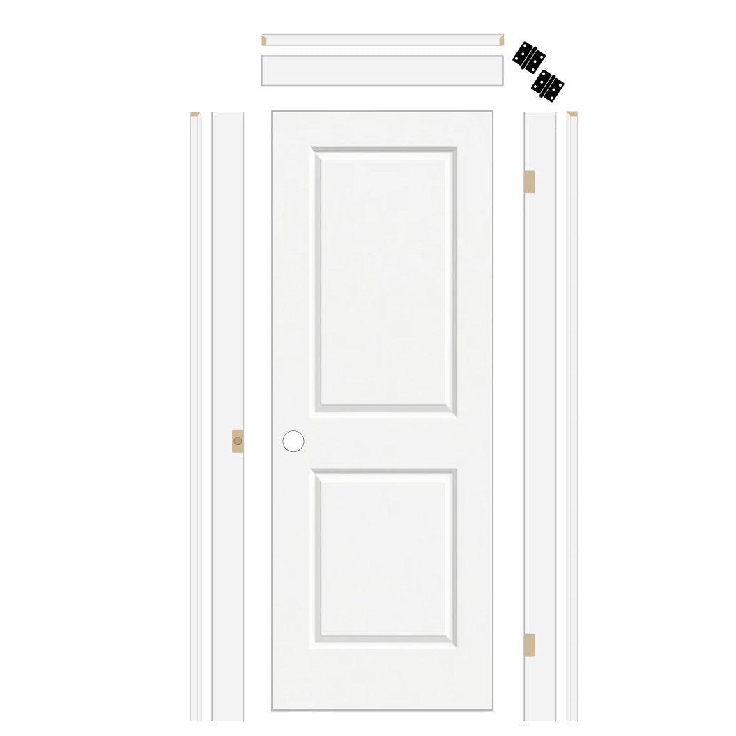 Carrara Hollow Core Door with 45/8" Jamb Kit* — Cambridge Crown and Trim