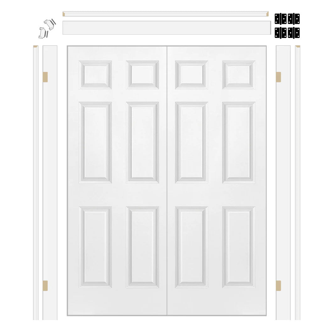 Colonist Hollow Core Double Door with 4-5/8