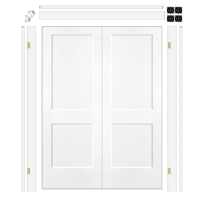 Logan Hollow Core Double Door with 4-5/8" Jamb Kit*