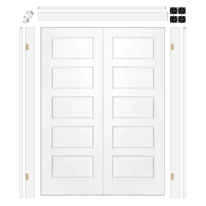 Riverside Hollow Core Double Door with 6-5/8" Jamb Kit*