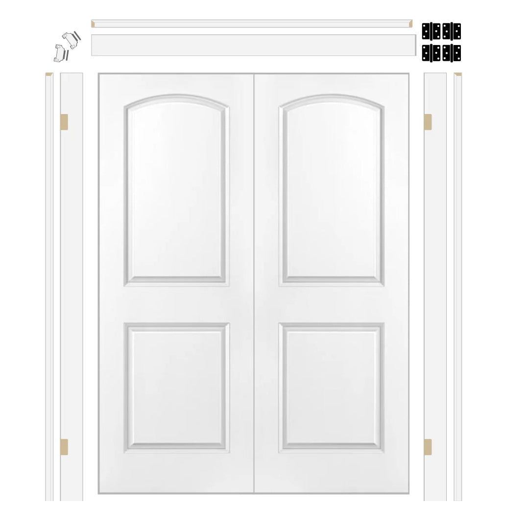 Roman Hollow Core Double Door with 4-5/8