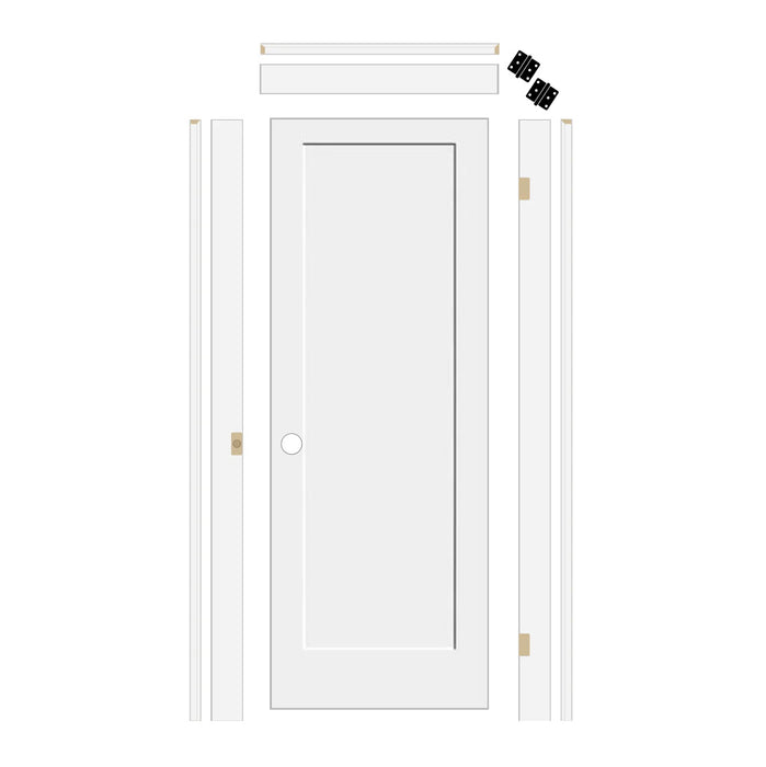 Shaker 1 Panel Solid Core Door with 4-5/8" Jamb Kit*