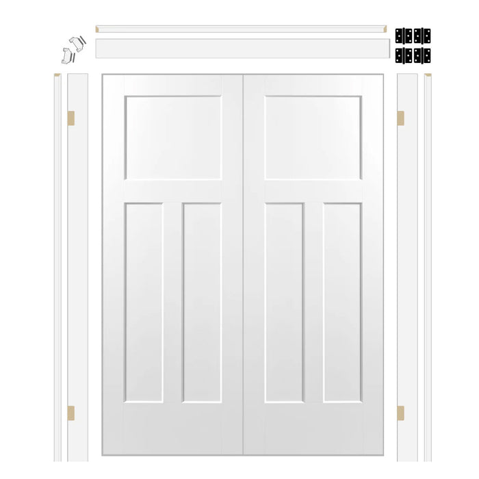 Winslow Hollow Core Double Door with 6-5/8" Jamb Kit*