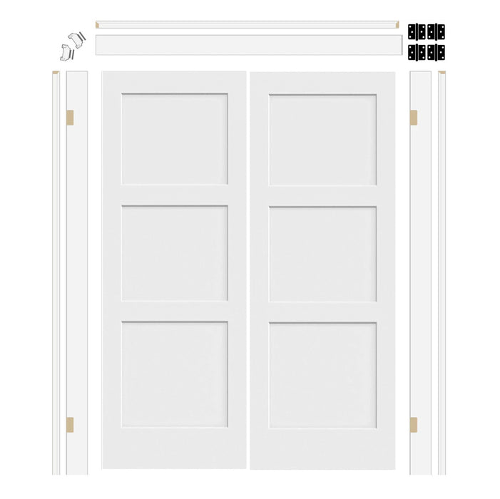 Aberdeen Hollow Core Double Door with 6-5/8" Jamb Kit*