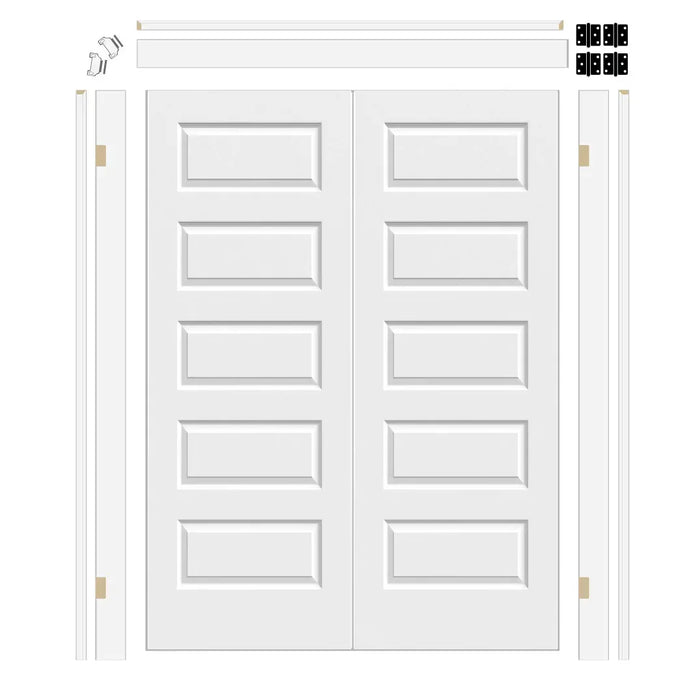 Benton Hollow Core Double Door with 6-5/8" Jamb Kit*
