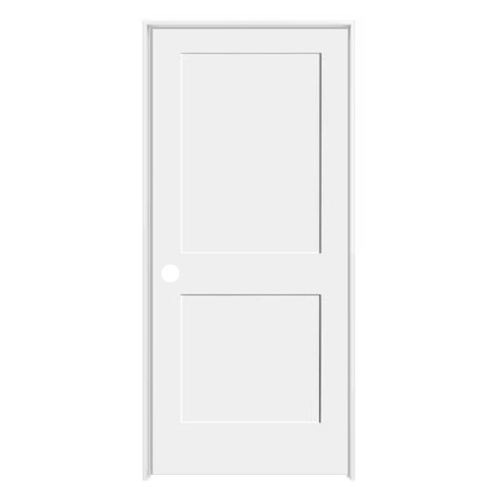 Shaker 2 Panel Solid Core Pre-Hung Door with 4-5/8" Jamb