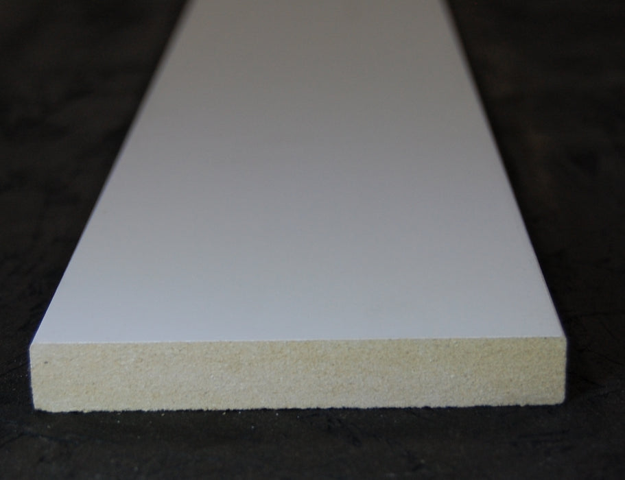 4-1/2"x 5/8" MDF Primed 3 Sides Flat Stock