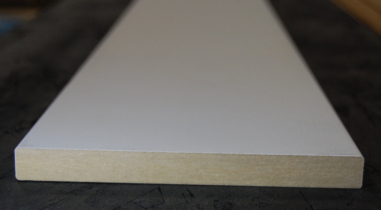 7-1/4" x 5/8" MDF Primed 3 Sides Flat Stock