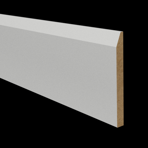 5-1/4" x 1/2" MDF Chamfered Baseboard