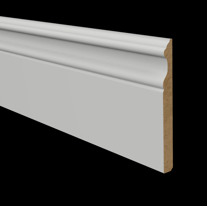 5-1/4” x  1/2” MDF Colonial  Baseboard