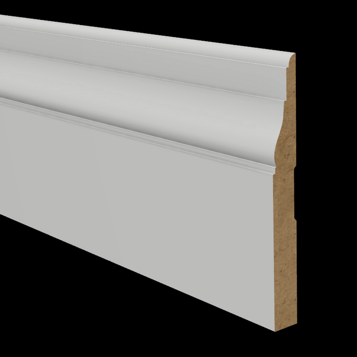 5-1/2" x 5/8" MDF Primed Tuscan Baseboard