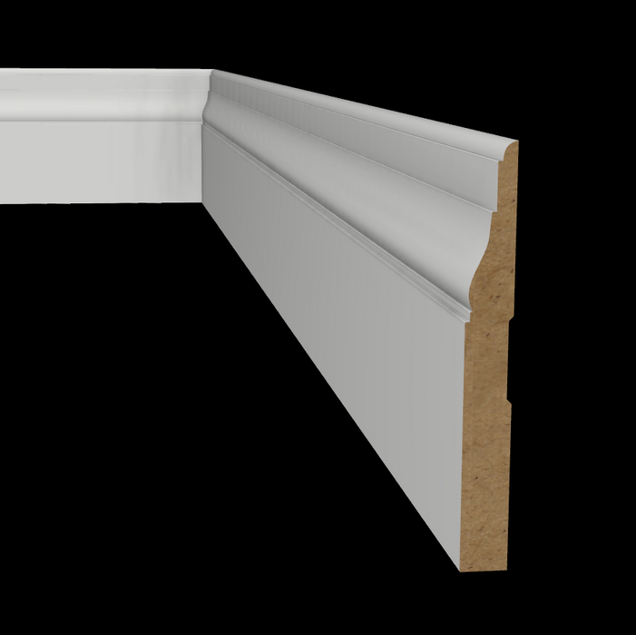 5-1/2" x 5/8" MDF Primed Tuscan Baseboard