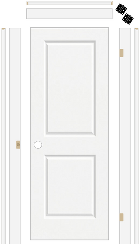 Carrara Solid Core Door with 4-5/8" Jambs