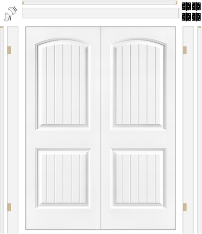 Cheyenne Hollow Core Double Doors with 6-5/8" Jambs