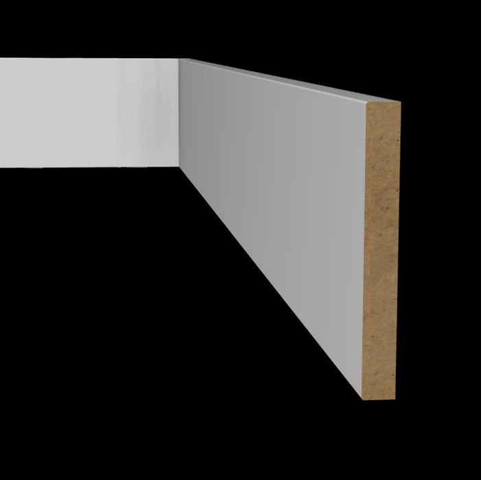 5-3/8" x 5/8"x 12ft  MDF Flat Stock Baseboard