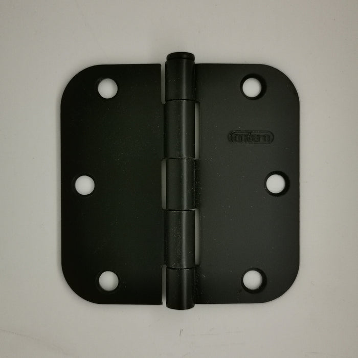 3" x 3" Black Hinges, 5/8" Radius