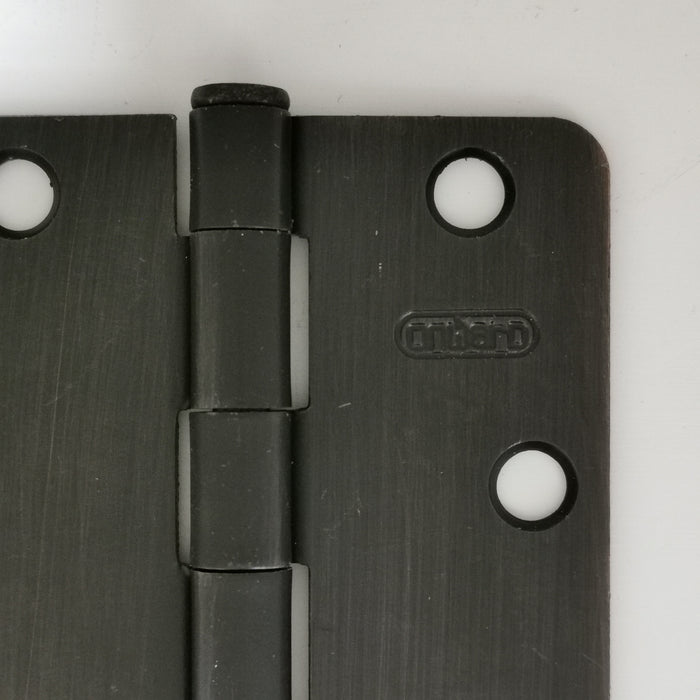 3" x 3" Oil Rubbed Bronze Hinges, 1/4" Radius