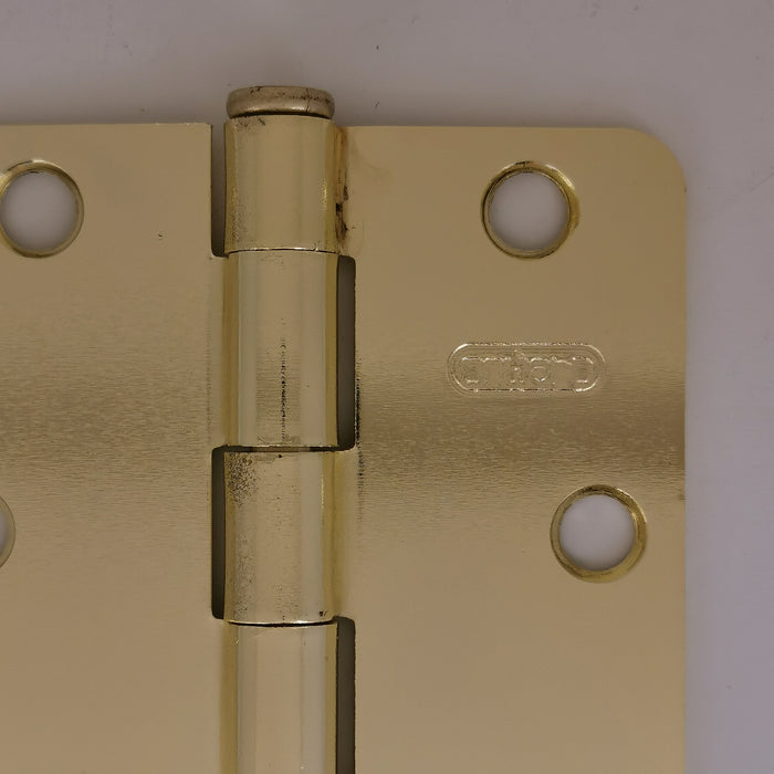 3" x 3" Brass Hinges, 1/4" Radius