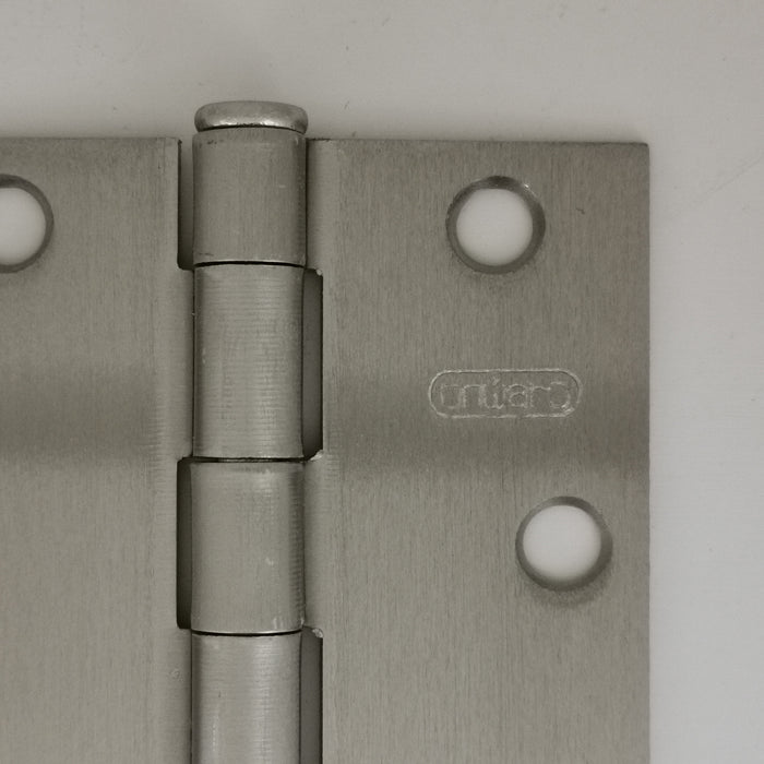 3" x 3" Brushed Nickel Hinges, Square Corners