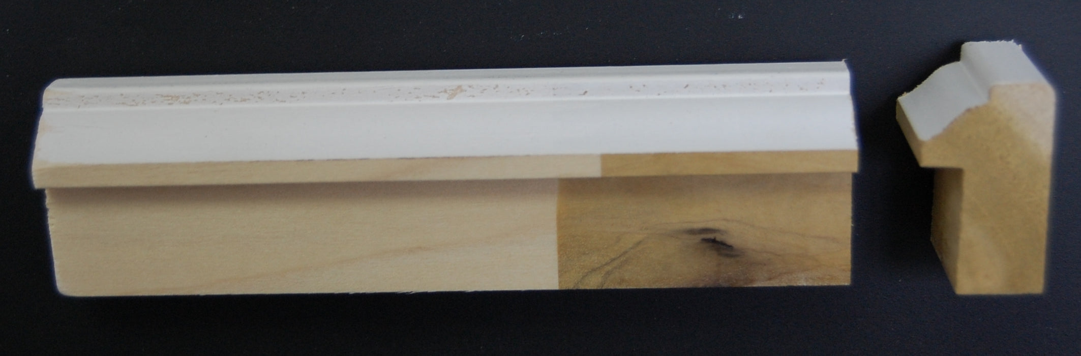 1-1/4" x 3/4" Poplar Primed Colonial Backband Trim