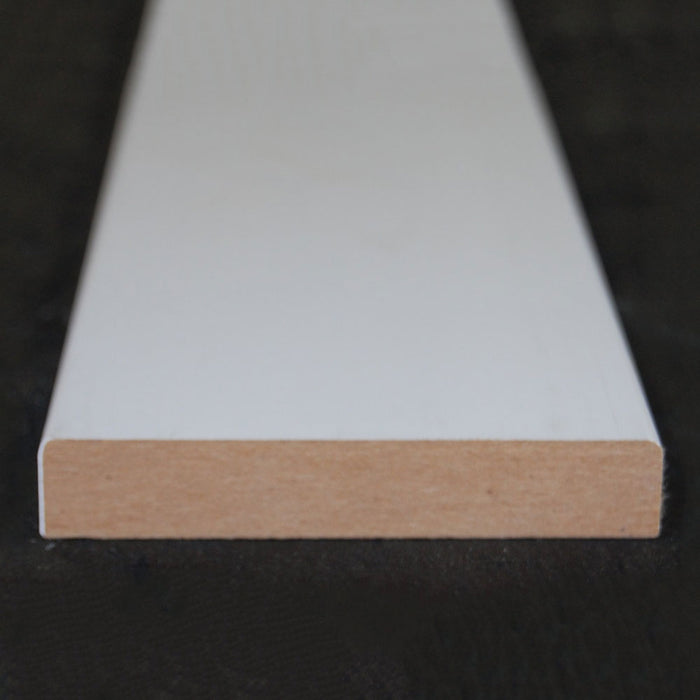 3-1/2"X 1/2" MDF Primed 3 Sides Flat Stock